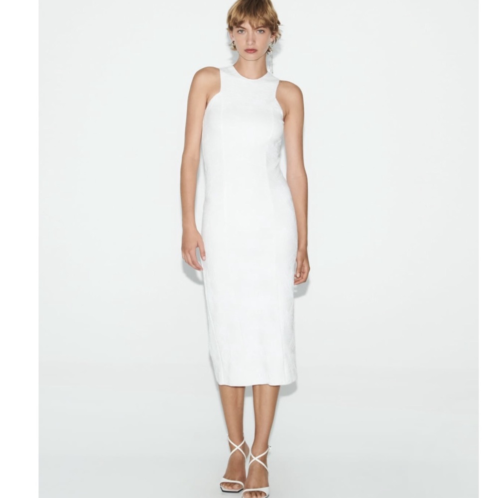 FITTED JACQUARD DRESS
